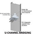 SSC Steel-Stud U-Channel Bridging Connectors